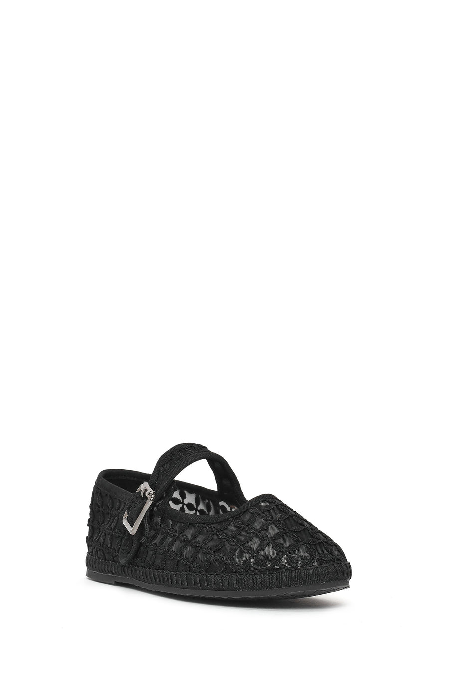 Women's Black Buckle Espadrilles