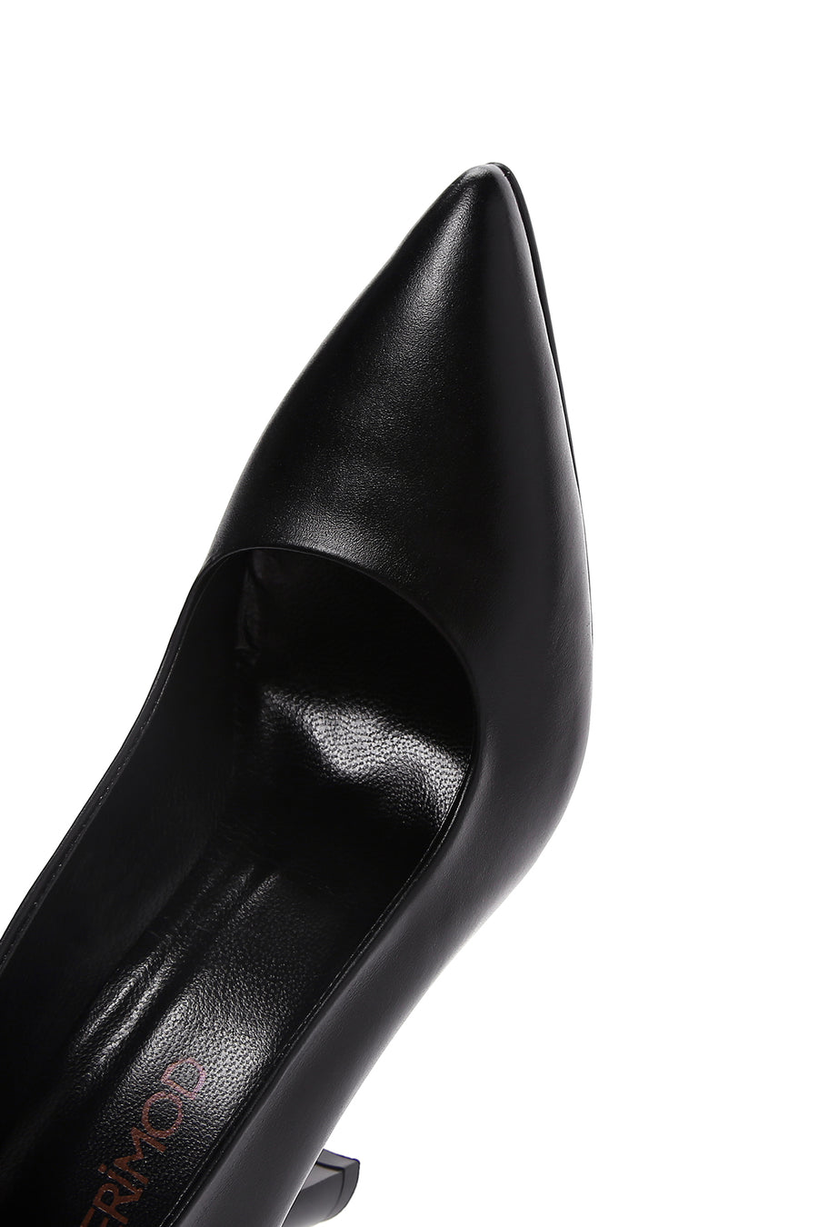 Women's Black Heeled Leather Stiletto