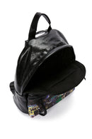 Women's Black Printed Backpack | Derimod