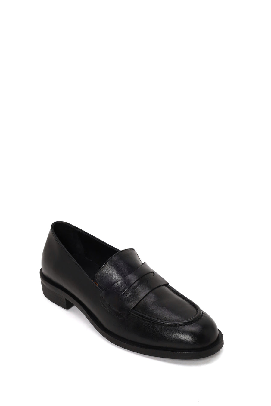 Woman Black Leather Loafer