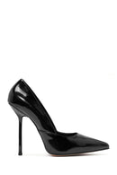 Women's Black High Thin Heel Leather Stiletto | Derimod