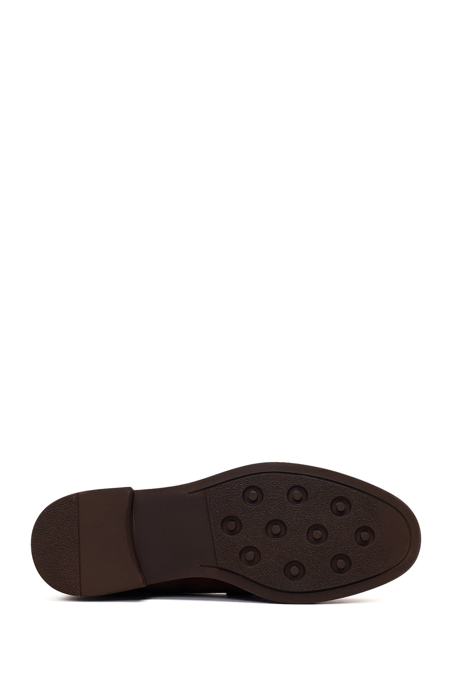 Kadın Kahverengi Tokalı Süet Deri Loafer