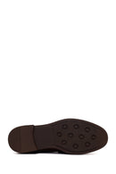 Woman Brown Buckled Suede Loafer | Derimod