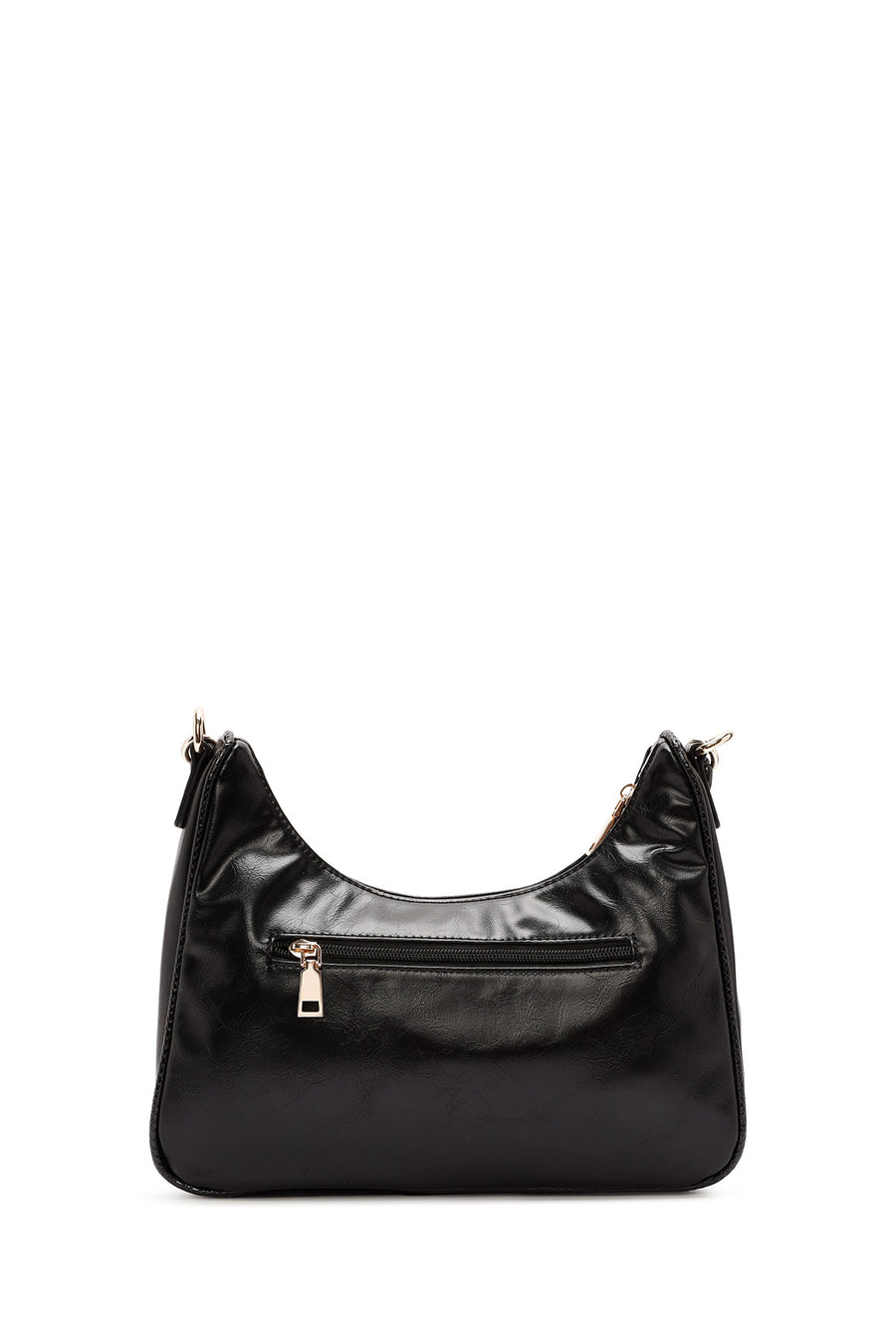 Woman Black Double-Strap Shoulder Bag