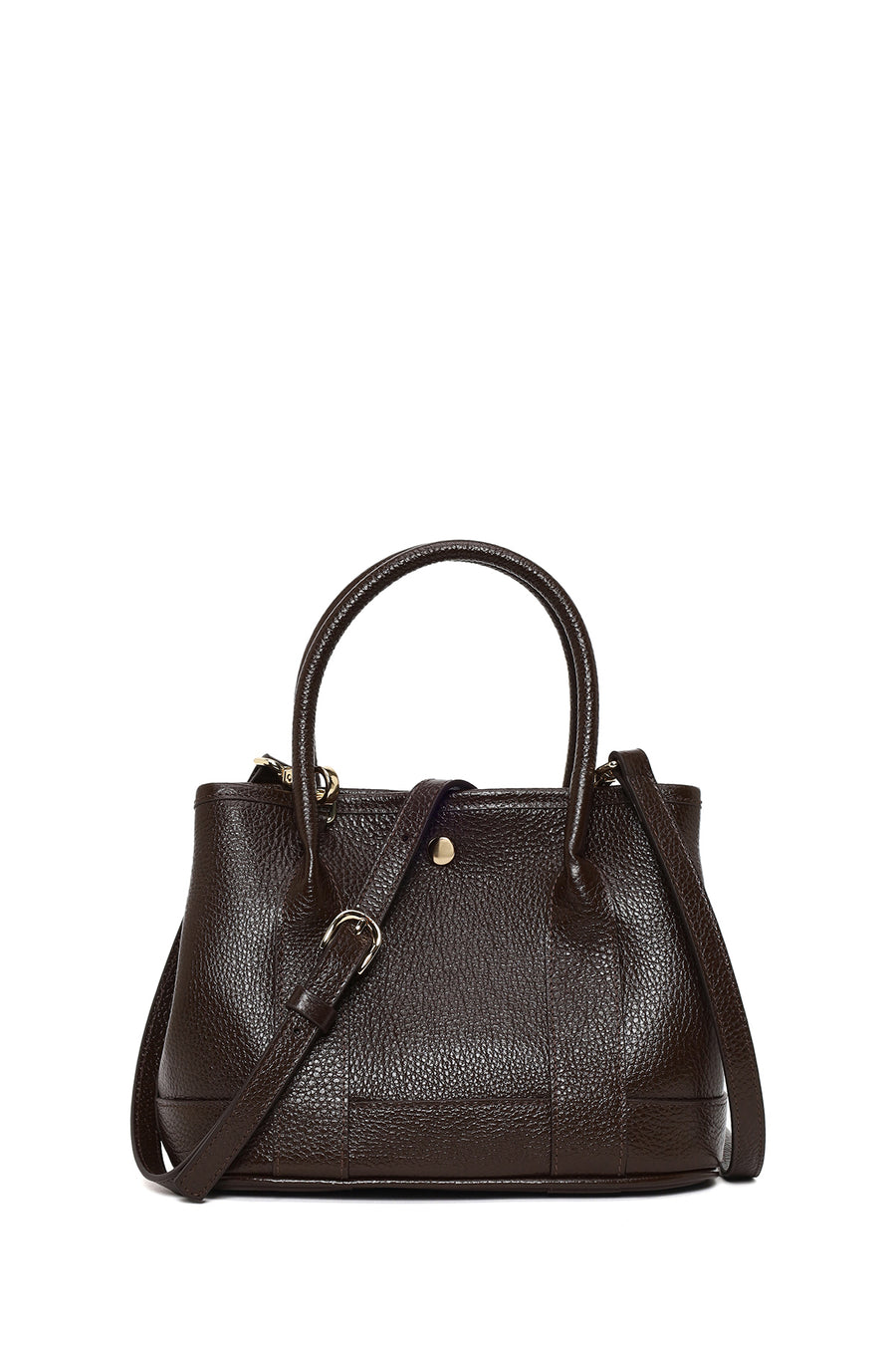 Woman Brown Long-Strap Mini Leather Shoulder Bag 25ABD2310FT | Derimod