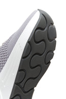 Kadın Gri Kalın Tabanlı Kumaş Sneaker | Derimod