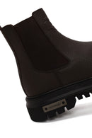 Harley Davidson Male Brown 12011 Thick-Soled Leather Chelsea Boots | Derimod