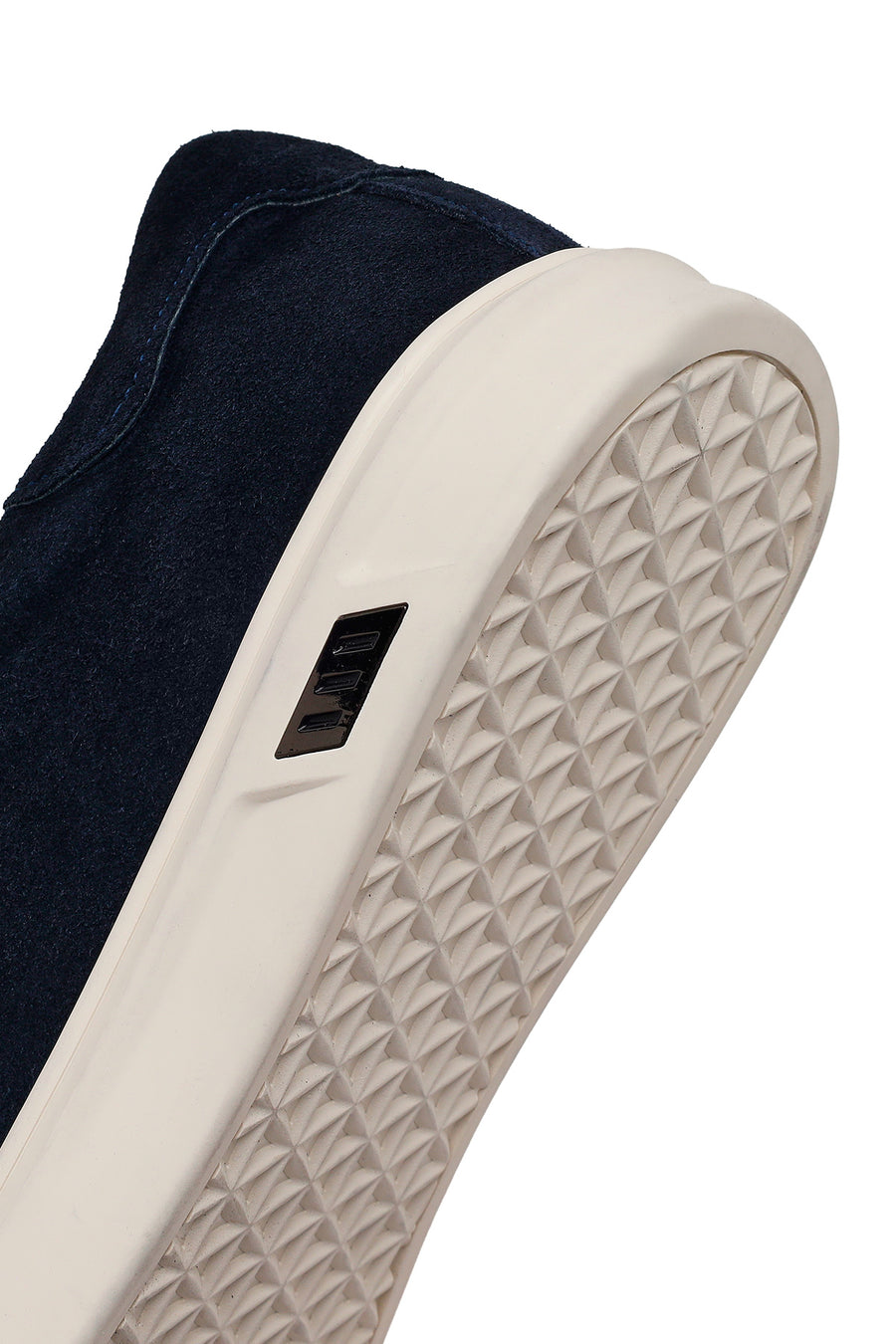 Erkek Lacivert Bağcıklı Süet Deri Sneaker