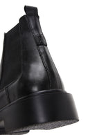 Male Black Thick-Soled Leather Chelsea Boots | Derimod