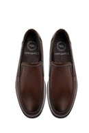 Derimod Fly Male Brown Leather Loafer | Derimod
