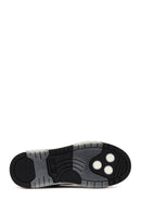 Kadın Siyah Bağcıklı Kalın Tabanlı Deri Sneaker | Derimod