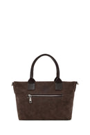 Woman Brown Long-Strap Nubuck Shoulder Bag | Derimod