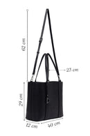 Woman Black Long-Strap Printed Shoulder Bag | Derimod