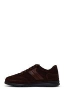 Male Brown Lace-Up Suede Leather Sneaker | Derimod