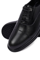 Derimod Fly Male Black Lace-Up Leather Casual Shoes | Derimod