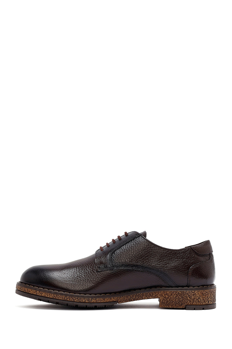 Men's Brown Lace Up Leather Casual Shoes
