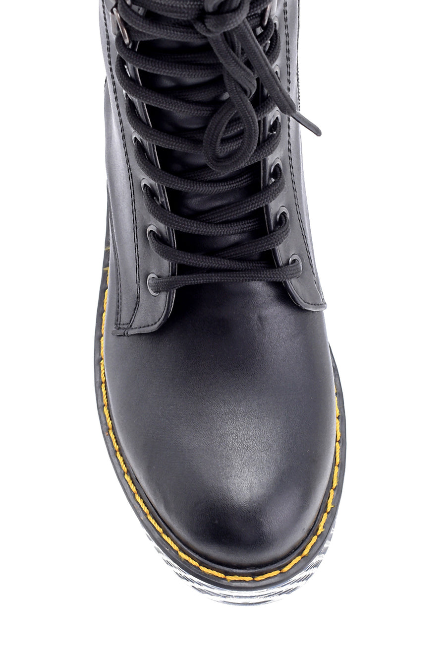 Women's Transparent Sole Patent Leather Boots