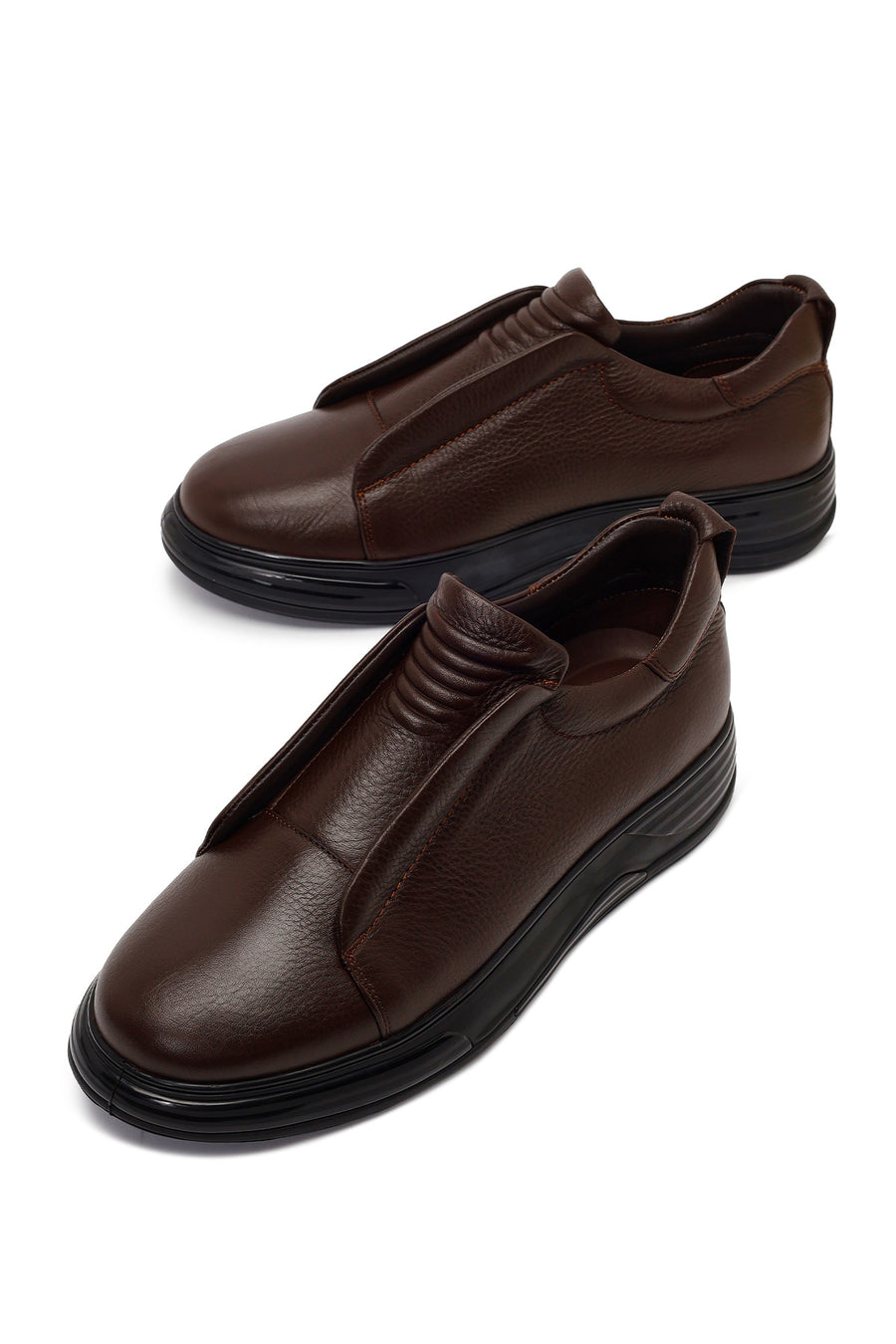 Male Brown Leather Sneaker