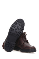 Men's Zippered Leather Boots | Derimod