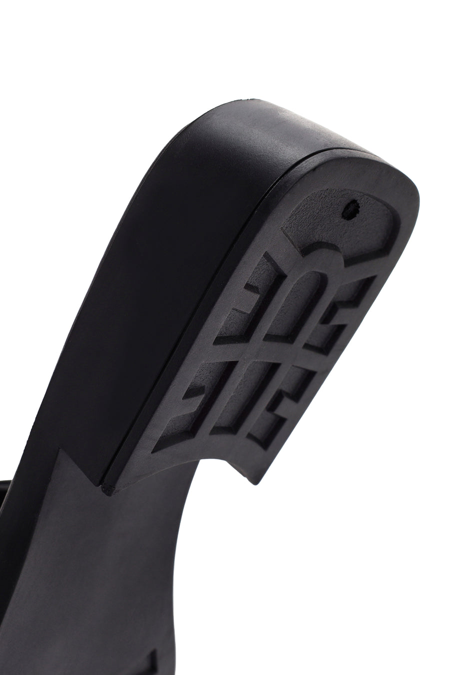 Women's Black Casual Leather Slippers