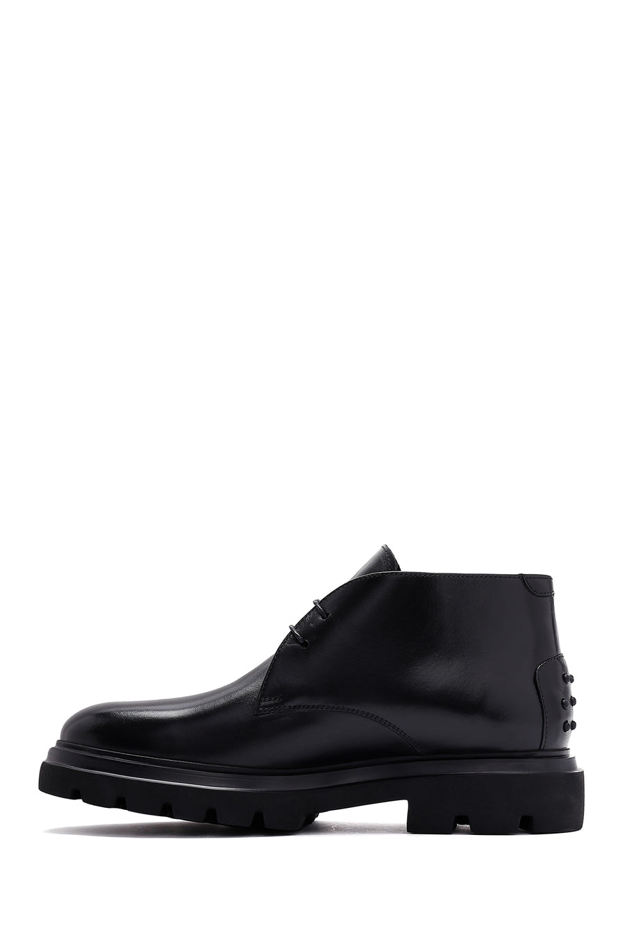 Men's Black Casual Leather Boots