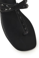 Woman Black Flip-Flop Sandals | Derimod