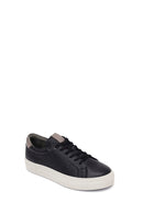 Kadın Siyah Bağcıklı Deri Sneaker | Derimod