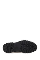Men's Black Lace-Up Thick-Soled Leather Casual Shoe | Derimod