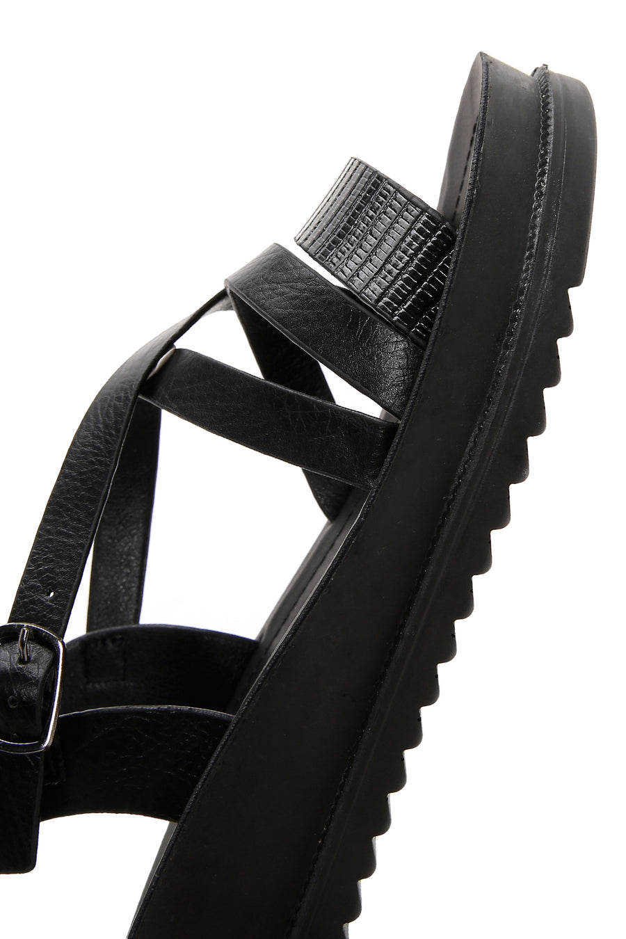 Women's Black Ankle Strap Sandals