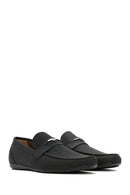 Erkek Siyah Deri Casual Loafer | Derimod