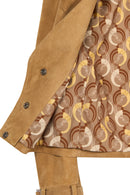 Portofino Woman Camel Suede Leather Jacket | Derimod