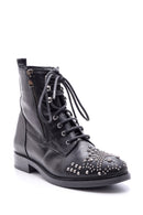 Women's Studded Detailed Leather Boots | Derimod