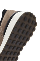 Men's Beige Thick Sole Lace Up Leather Casual Sneaker | Derimod