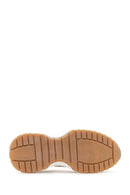 Women's Beige Lace-up Leather Sneaker | Derimod