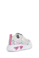 Geox Girl White Assister Strap Leather Sneaker | Derimod