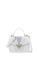 Women's Cream Printed Long Shoulder Bag | Derimod