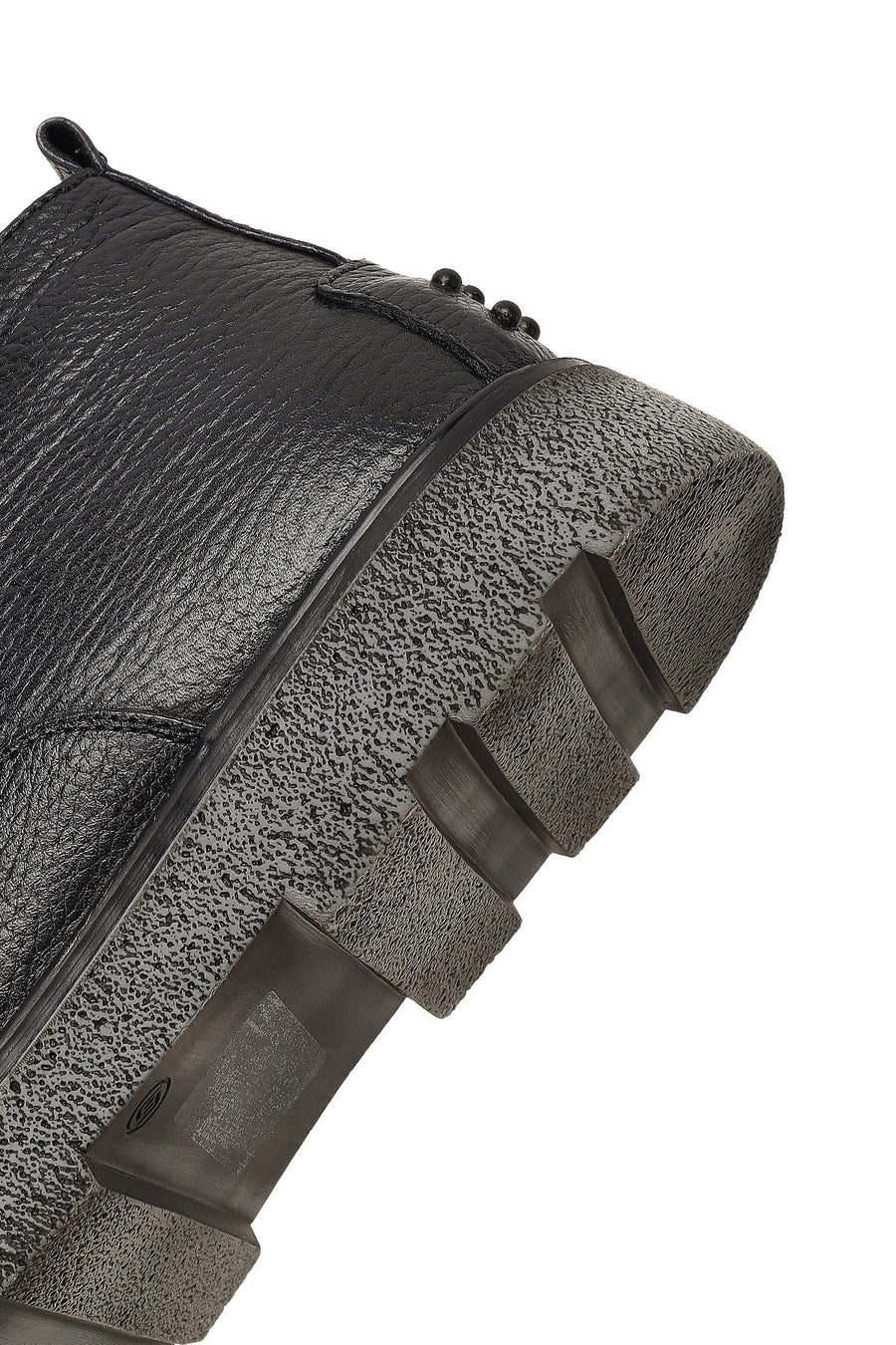 Men's Black Lace-Up Leather Casual Boot