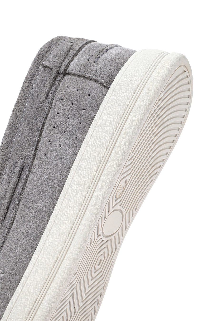 Men's Gray Lace-up Suede Leather Casual Shoes