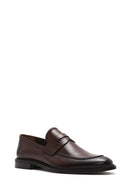 Men's Brown Leather Classic Loafer | Derimod