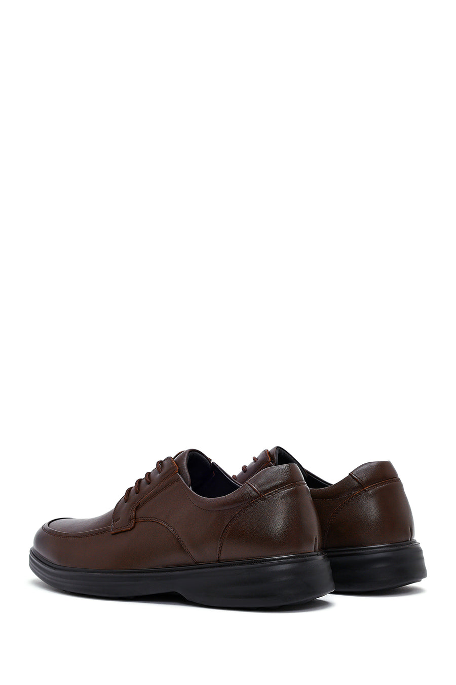 Men's Brown Lace Up Leather Casual Shoes