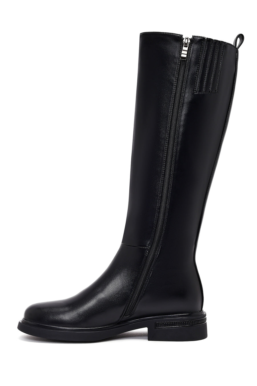 Women's Black Zippered Boots