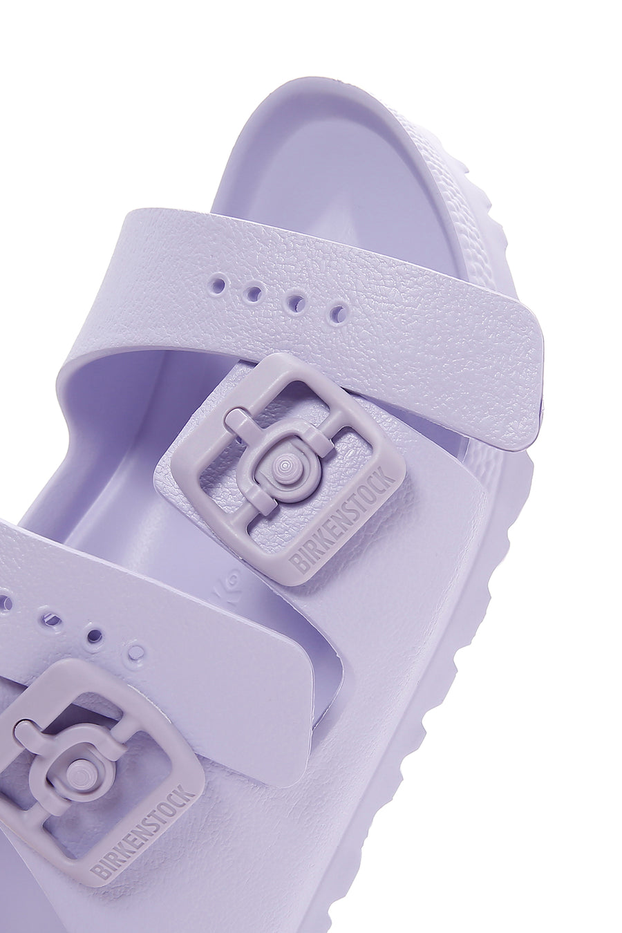 Birkenstock Kadın Mor Deri Çift Tokalı Arizona Eva Düz Terlik