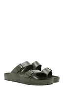 Birkenstock Men's Green Arizona Eva Double Buckle Slippers | Derimod