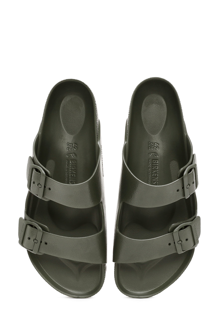 Birkenstock Men's Green Arizona Eva Double Buckle Slippers