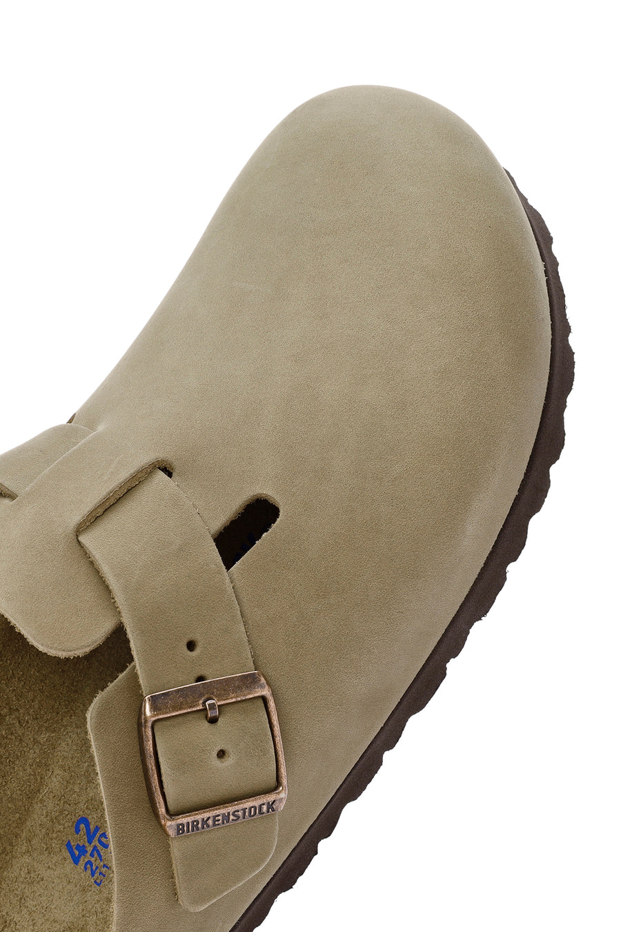 Birkenstock Erkek Kahverengi Boston Sfb Leoi Nu Kapalı Nubuk Deri Terlik