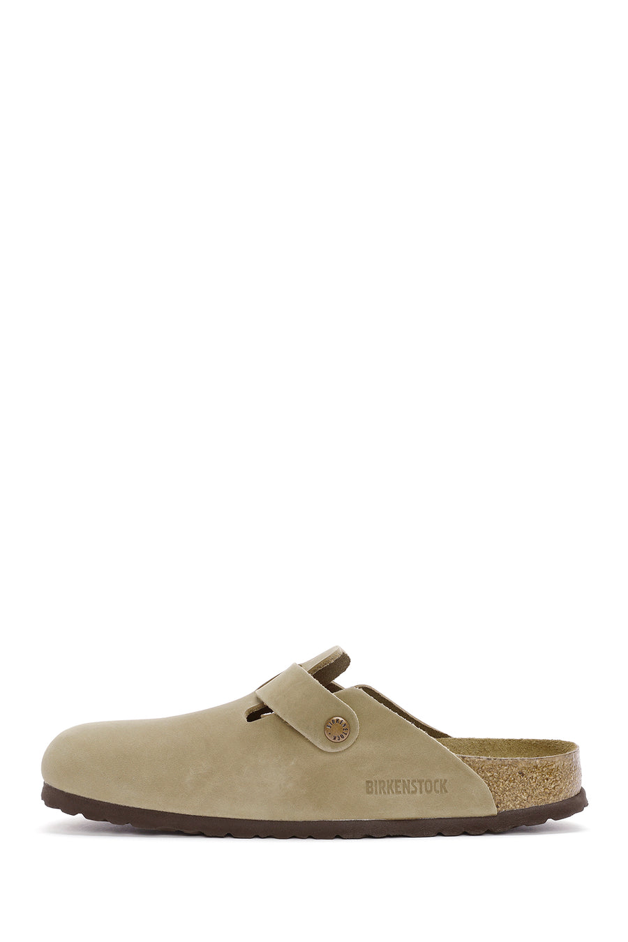 Birkenstock Erkek Kahverengi Boston Sfb Leoi Nu Kapalı Nubuk Deri Terlik