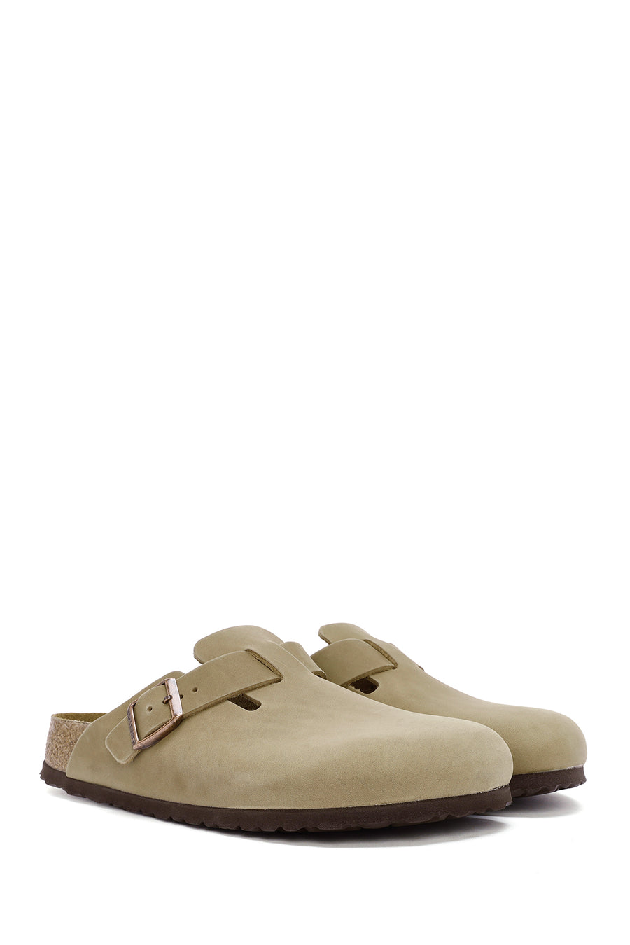 Birkenstock Erkek Kahverengi Boston Sfb Leoi Nu Kapalı Nubuk Deri Terlik