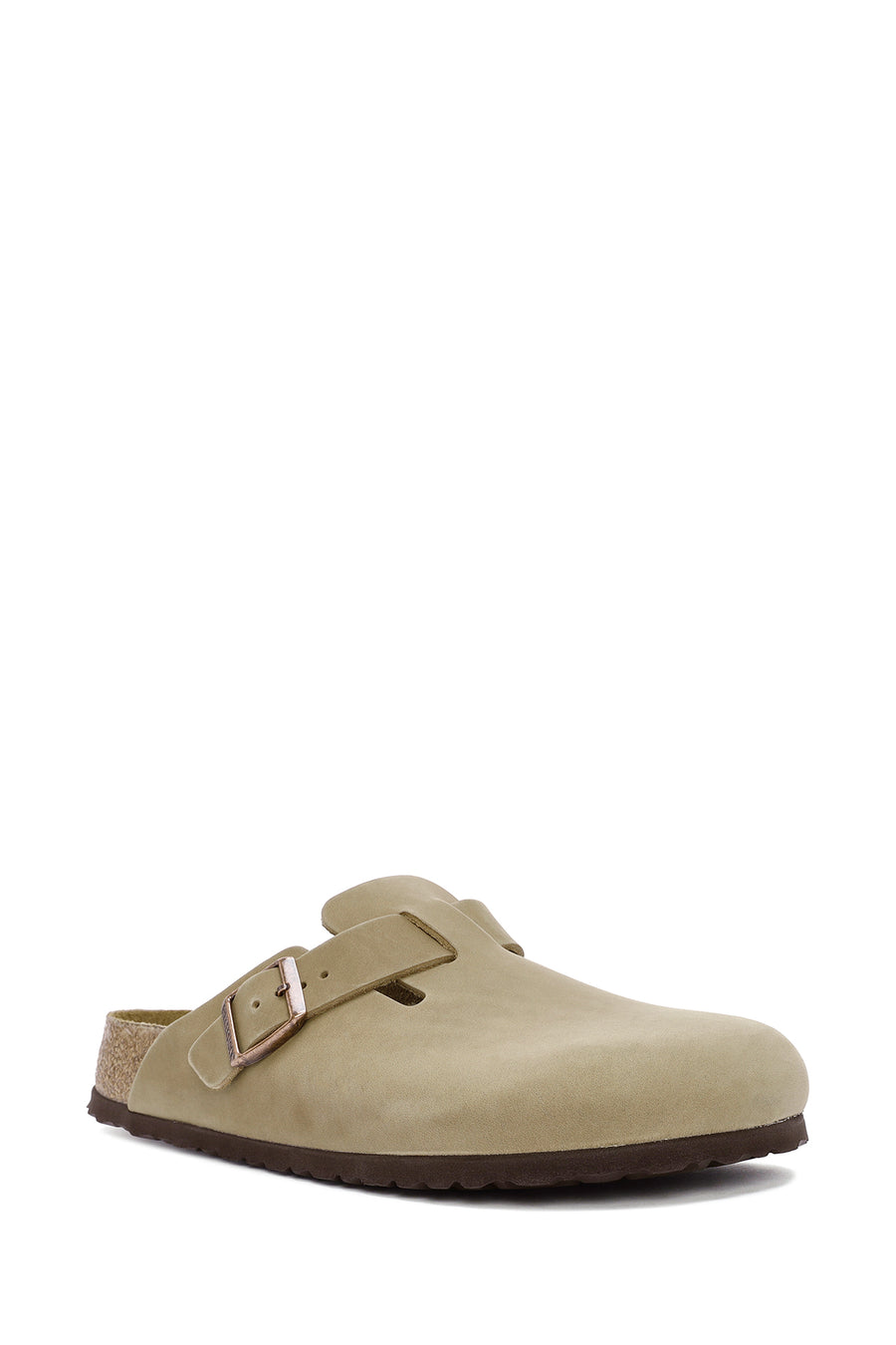 Birkenstock Erkek Kahverengi Boston Sfb Leoi Nu Kapalı Nubuk Deri Terlik