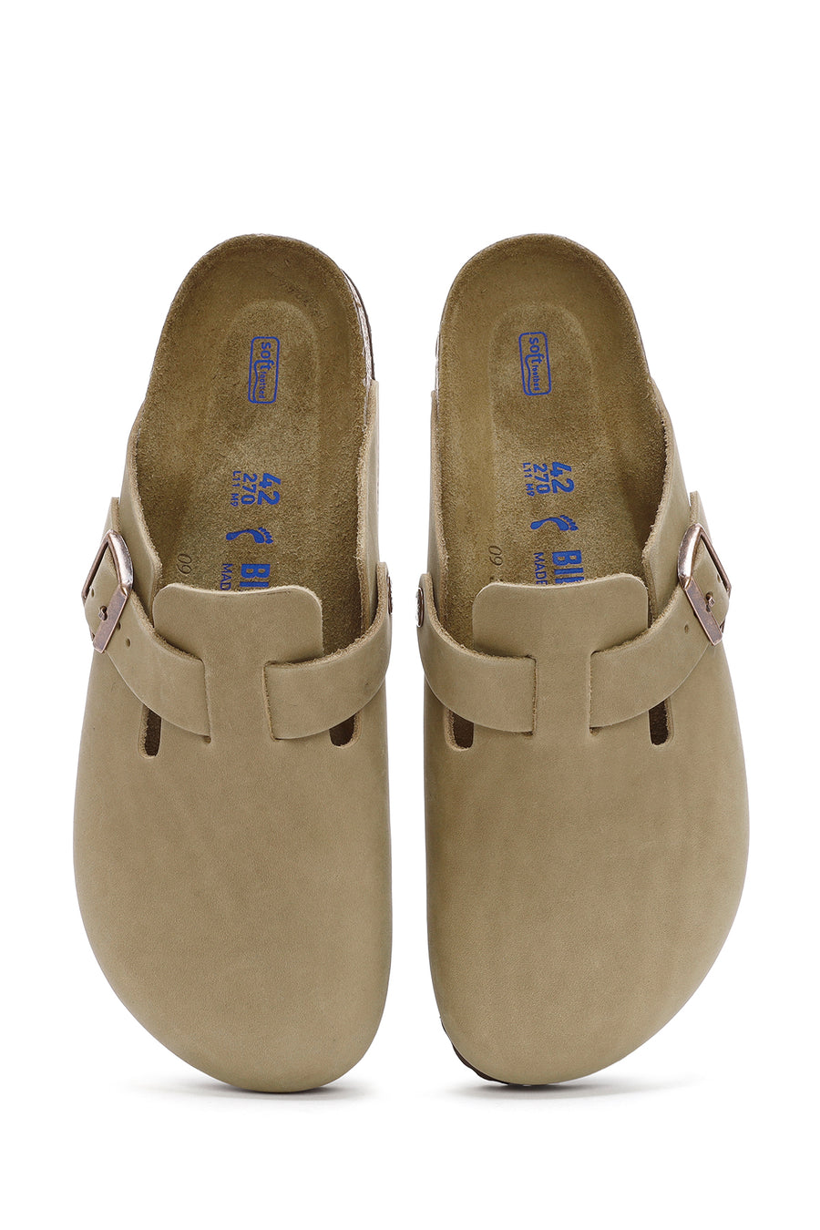 Birkenstock Erkek Kahverengi Boston Sfb Leoi Nu Kapalı Nubuk Deri Terlik