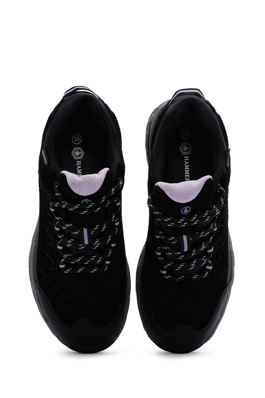 Hammer Jack Women's Black Leather Outdoor Shoes